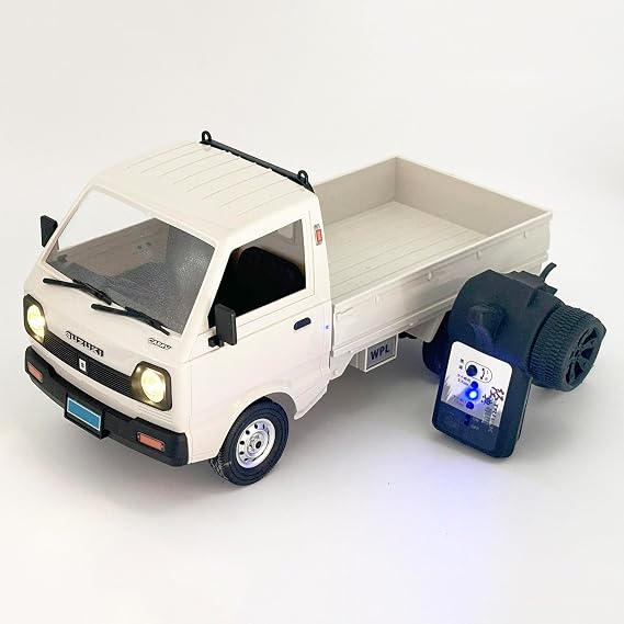 HLSFWDRIVE RC Kei Truck WPL D14 RC Car Suzuki RTR RC Drift Car Remote Control Car 4x4 2.4Ghz Proportional Throttle Steering 260 Motor 4WD Carry Car Hobby Toy for Adults | 1/10スケールRCドリフトカー280モーター2.4GHz比例制御キャリー車両改訂シャーシ趣味玩具大人。