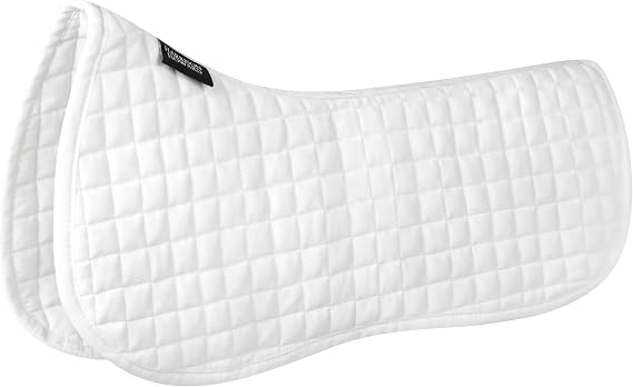 Harrison Howard Half Pad Pressure Relief Injury Prevention for Horses, Contoured Fit, Breathable Horse Riding Saddle Pad