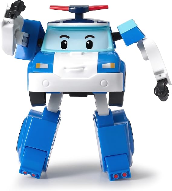 Genuine Product Robo Car Poly, 4-Inch Transformation Robot, Poly, Single Item, 2-Way, Transforms from Car to Robot, Birthday Gift, Working Car | Genuine, 2-Way Car Transforms into a Robot, Birthday Gift, Working Car