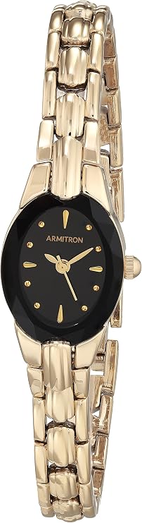 Armitron Women's Oval Faceted Crystal Bracelet Watch