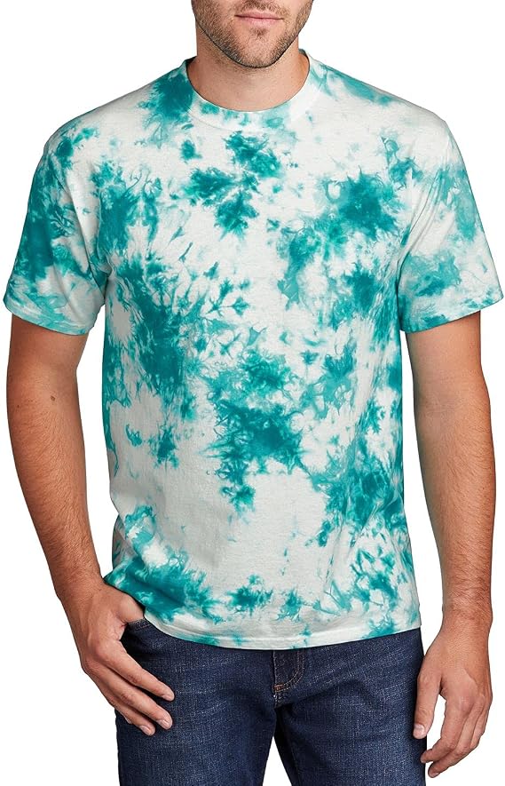 JustBlanks Mens 100% Cotton Short Sleeves Regular Fit Tie-Dye T-Shirt