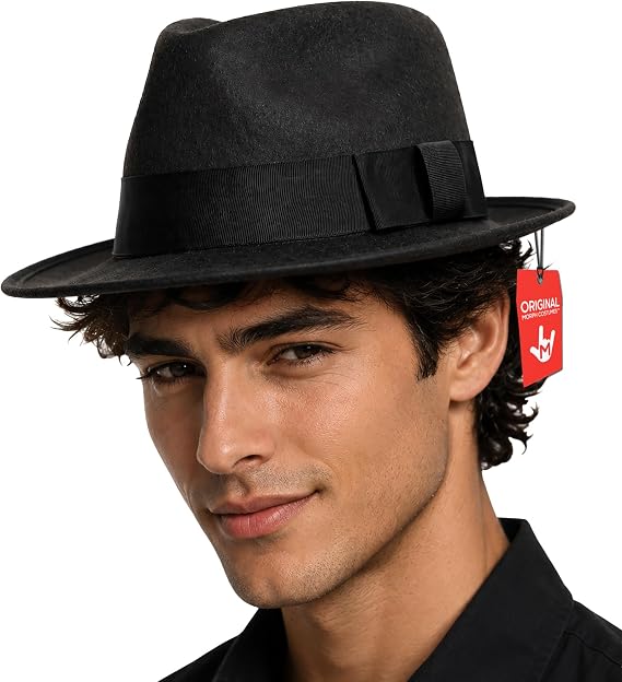 Morph Adult Cosplay Adventurer Fedora Hat Mobster Felt Panama Gatsby Costume Accessory