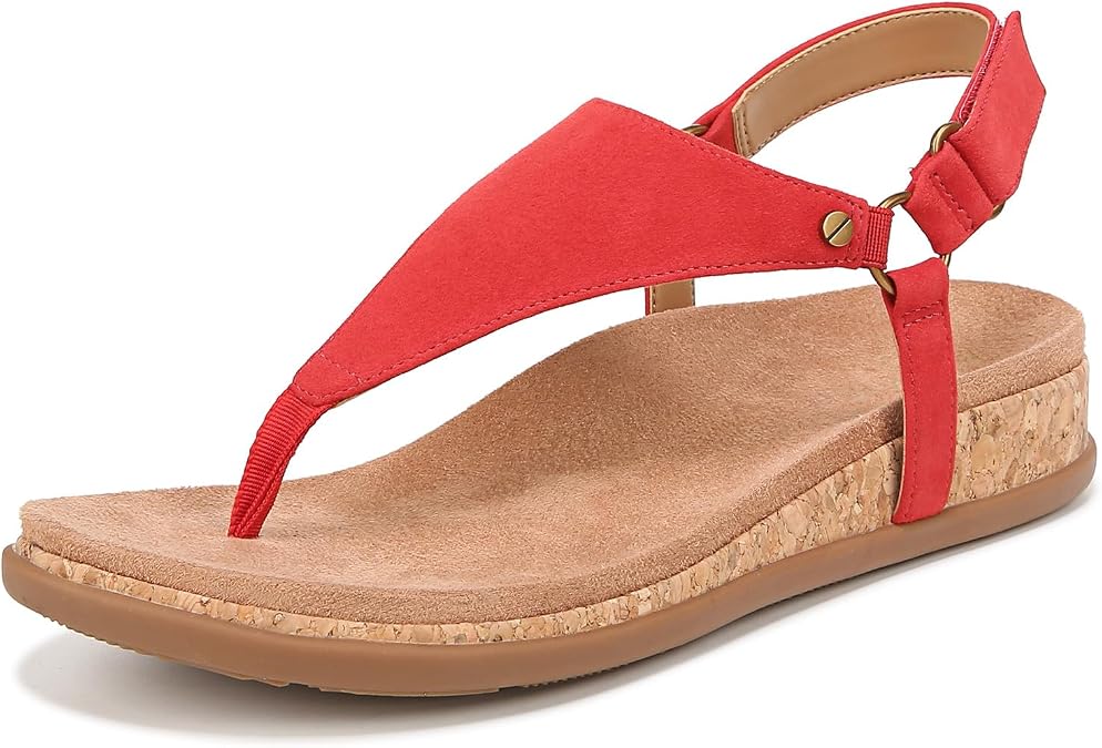 Vionic Women's Copal Kirra Fashionable Strappy Flat Sandals-Supportive Ladies Comfort Sandals that Includes a Concealed Orthotic Insole Sizes 5-12