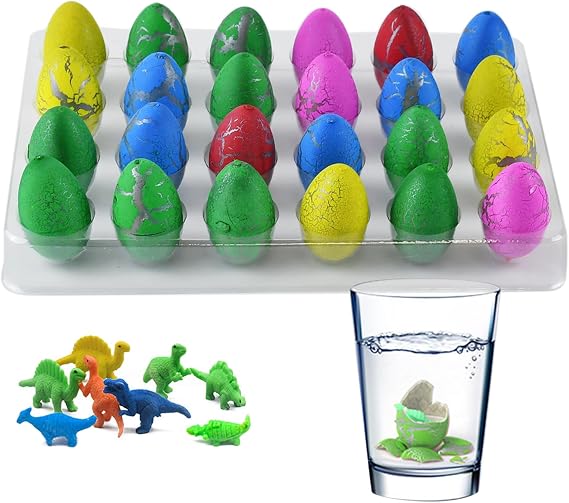 Hatching Eggs for Kids,24 Pack Dinosauric Egg,Mini Dinoss Egg,Party Favors