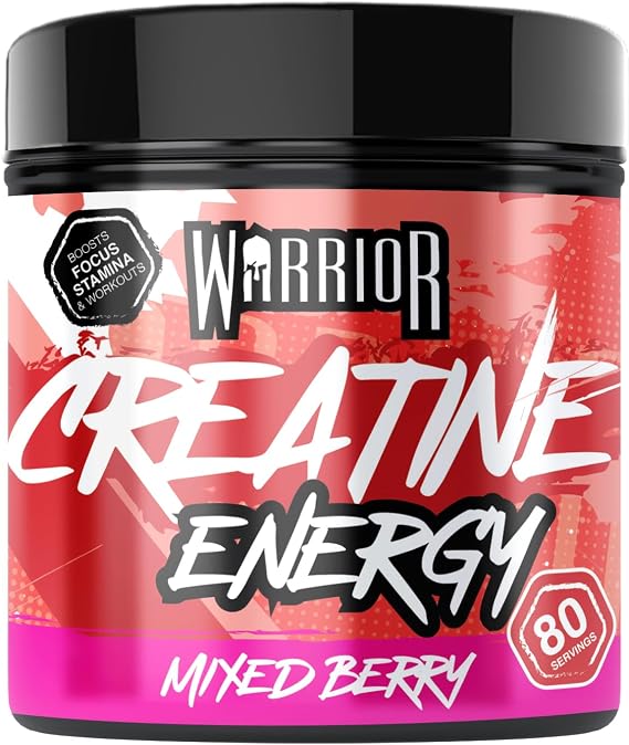Warrior Creatine Plus Energy 360g Pre Workout Drink Mix with Caffeine