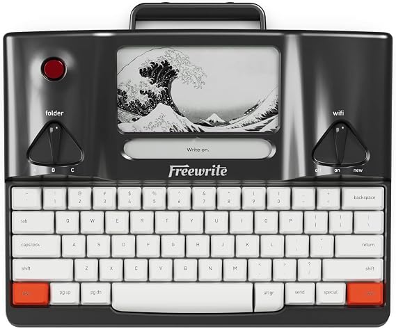 Freewrite Smart Typewriter | Digital Typewriter with E Ink Display for Distraction-Free Writing | Wifi-Enabled Word Processor Syncs Directly to the Cloud | Dedicated Drafting Machine for Authors
