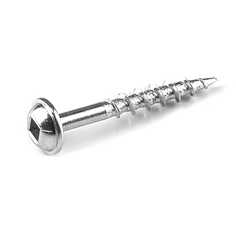 Kreg Zinc Pocket-Hole Screws - SML-C125-100 - 1-1/4 Inch - Coarse Thread - Maxi-Loc Head - Indoor - 100 Count