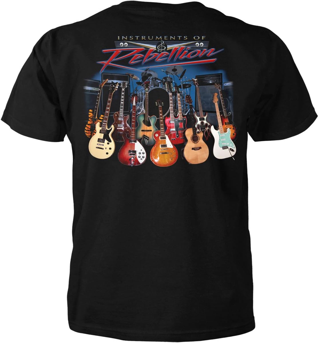 Instruments Of Rebellion Music T-shirt Medium, Black