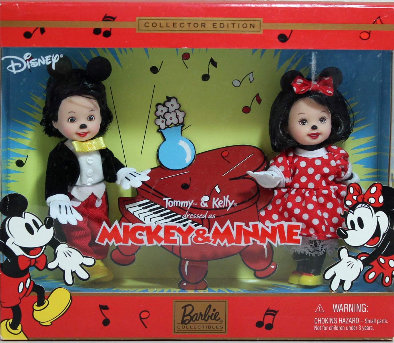 Barbie Disney Tommy & Kelly Dressed As Mickey & Minnie Collector Edition 2002