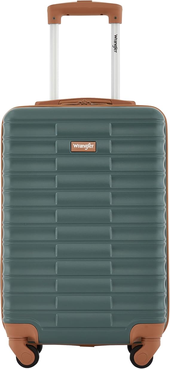 Wrangler 22" Outrider Hardside Carry-On Luggage, Dark Forest