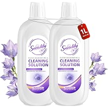 Snowlily Floor Cleaning Solution Compatible with iFLOOR & FLOOR ONE Series, Floor Cleaner for All Robot Vacuums Wet-Dry Mops, Deep Cleans Hardwood, Tile & Laminate, 2-Pack, 33.8 Fl Oz, (Orange)