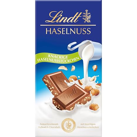 Lindt Chocolate Whole Milk Hazelnut Board 100 g Gift