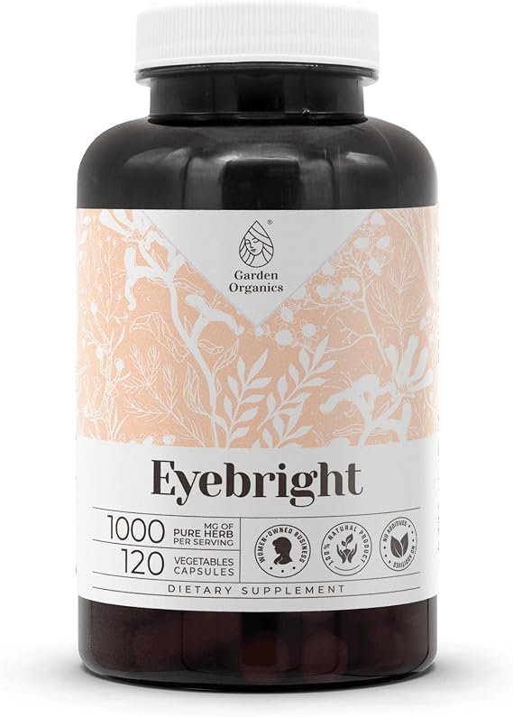 Eyebright 120 Capsules | High-Potency Herbal Dietary Supplements | Made with Vegetable Capsules and Eyebright (Euphrasia officinalis) Dried Herb (120 Count)