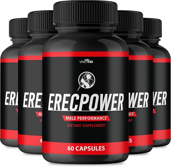 Erecpower for Men Capsules - Erecpower Pills Advanced Formula - Maximum Strength, ErecPower for Men Supplement Erec Power 60 Capsules, Erec Power Pills Reviews (5 Pack)