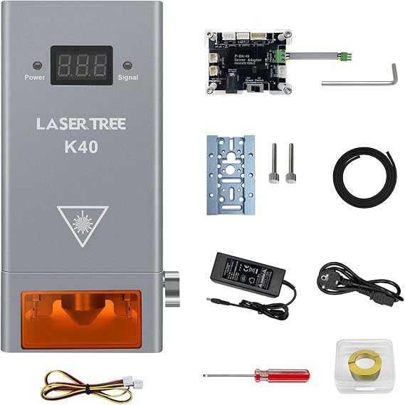 LASER TREE 40W Diode Laser Module, Air Assist & High Accuracy for Cutter