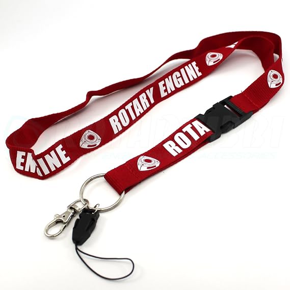 Red Rotary Engine Lanyard