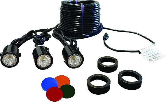 Kasco LED 3-Light Kit for 1/2-1HP Fountains, 120V, 200ft Power Cord