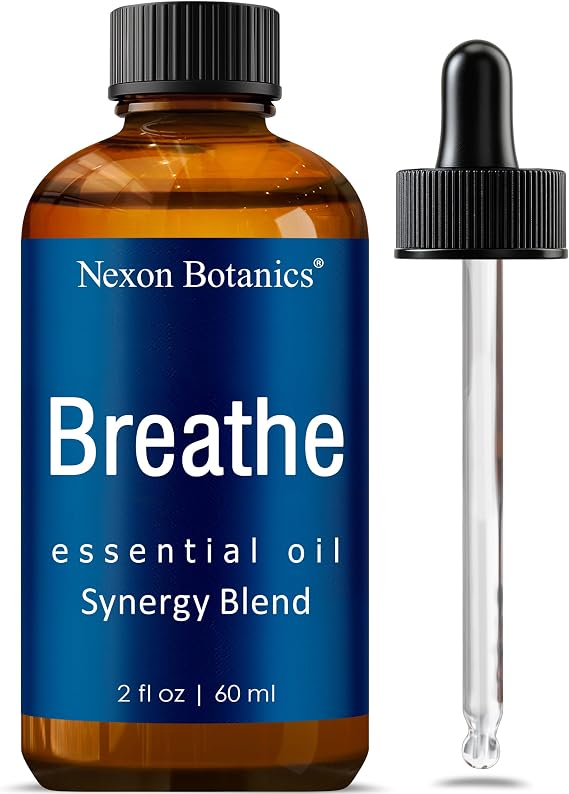 Breathe Essential Oil Blend 60 ml - Eucalyptus, Menthol for Humidifiers