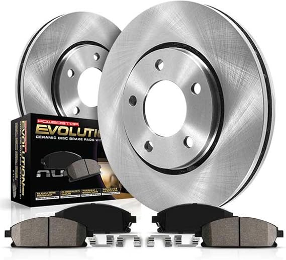 PowerStop Z17 Replacement Brake Pad & Rotor Kit Front KOE3097 | Jeep Wrangler, Jeep Wrangler JK Ceramic Brake Pads + Disc Rotors