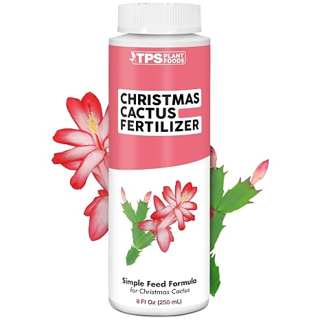 Christmas Cactus Fertilizer - Liquid Plant Food for More Blooms, 8 oz | Helps Reduce Bud Drop, Encourages Repeat Blooms, Kelp-Enriched Formula, Indoor Potted Use, Easy to Mix & Feed