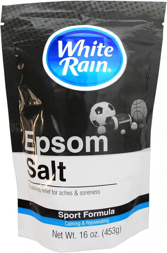 White Rain Epsom Salt Sport Formula, Soothing Relief for Aches & Soreness, Calming & Rejuvenating, 1 Pound (1)