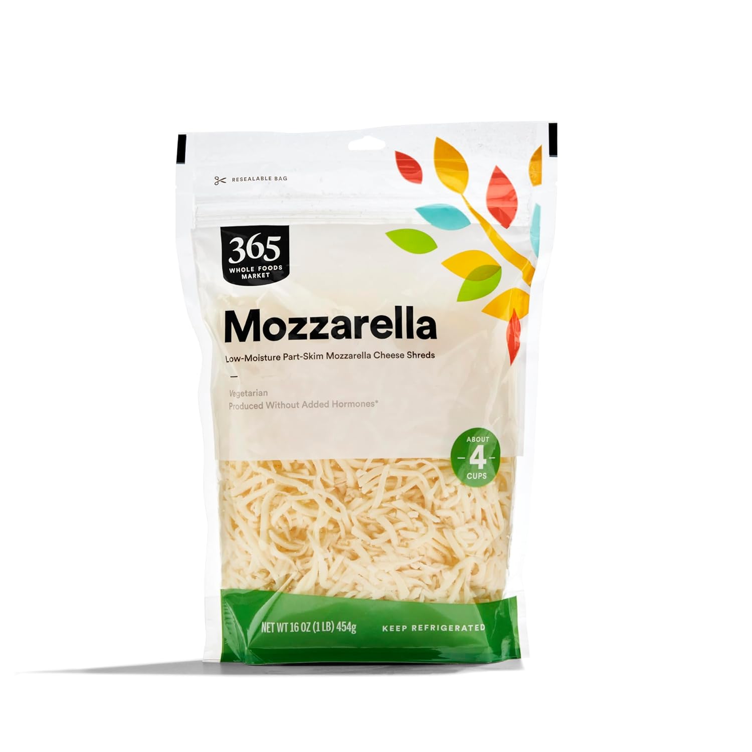 365 by Whole Foods Market, Mozzarella Shred, 16 Ounce