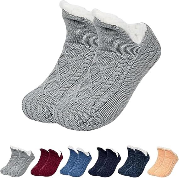 Non-slip Warm Slipper Socks Winter Floor Socks Plush Thickened Indoor Home Socks Carpet Socks