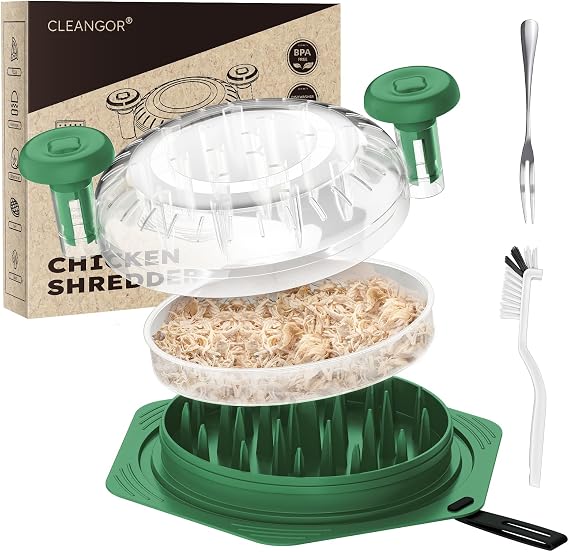CLEANGOR Chicken Shredder Tool Twist Large, BPA Free Meat Shredder
