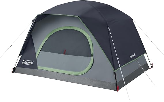 Coleman Skydome Camping Tent with 5 Minute Setup, 2/4/6/8 Person Weatherproof Tent with Rainfly & Carry Bag, 20% More Headroom Than Traditional Canopies