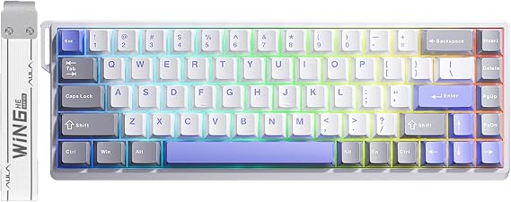 Aula Win68 He Max Manyetik Klavye Rapid Trigger Wing Chun Switch 8000Hz RGB TKL Hot Swap Oyuncu Klavyesi Mavi