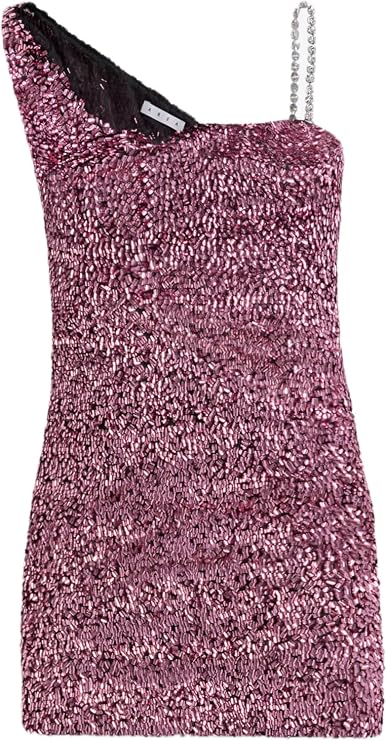 Crystal Strap Sequin Mini Dress