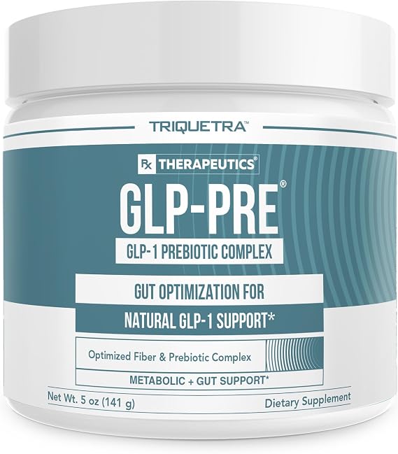 GLP-PreTM Optimized Prebiotic Fiber Complex - Gut-Microbiome Optimization for Natural GLP-1 Pathway Support & Metabolic Wellness - Includes Clinically Studied Non-Digestible Fibers - 30 Servings