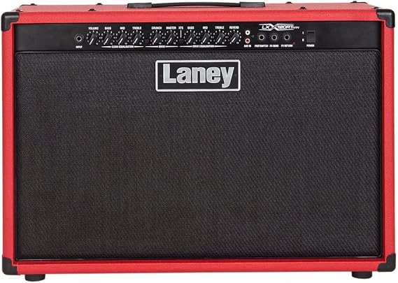 Laney LX120RT-RED Electric Guitar Combo l 120 Watts l 2 x 12 Inch Drivers l Red