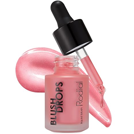 Rodial Blush Drops Sunset Kiss/Frosted Pink, 0.5 fl oz, Moisturising Make Up Blush Drops with Vitamin E, Liquid Blush with Naturally Radiant Finish, Long Lasting Finish
