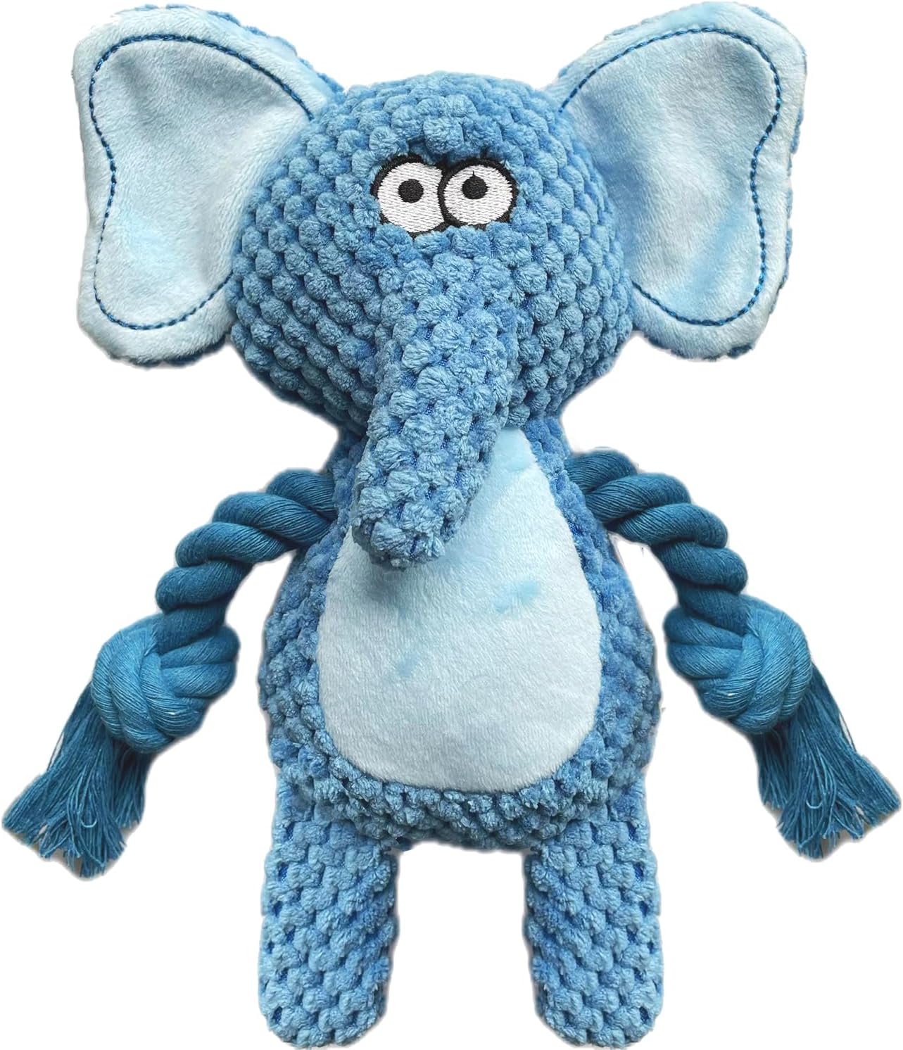 Dog Toy Cuddly Toy Tug of War Plush Dog Toy Squeaky Dog Toys with Crinkle Paper Interactive Stable Toy for Puppies Small Medium Dogs Elephant