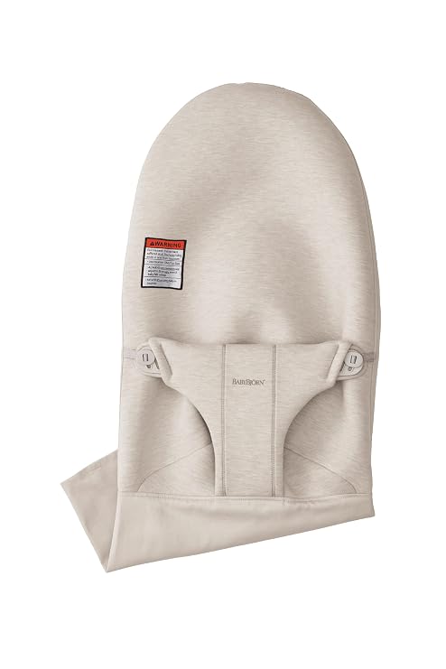 BabyBjorn Fabric Seat Bouncer Bliss, 3D-Jersey, Light Beige