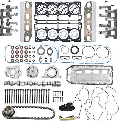 MDS Lifters VVT Camshaft Head Gaskets Oil Pump Overhaul Rebuild Replacement Kit for 2009-2015 Dodge Ram 1500 5.7L V8 HEMI 53022263AF