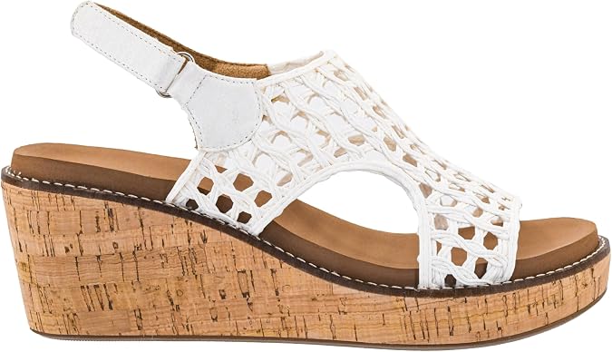 Corkys Footwear Womens Carley Wedges, Featuring Corkys EVA Foam Cushioned Insoles, A 2.5 Inch Heel, Lightweight For All Day Wear, And Hook And Loop Closure