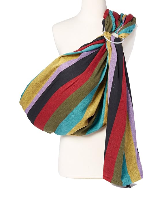 Hip Baby Wrap Ring Sling Carrier for Baby, 8-35 lbs - Autumn | Carrier for Newborns Infants Toddlers, Adjustable Soft Cotton Nursing Support, For Baby Carrying, Ring Sling Baby Carrier