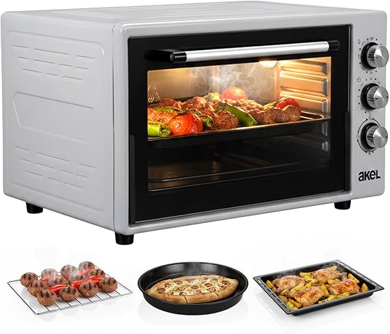 Akel Af950l Lambali, Termostatli, Saatlİ 50 Lİtre Mİnİ Firin