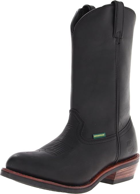 Dan Post Mens Albuquerque 12 Inch Waterproof Soft Toe Work Safety Shoes Casual - Black