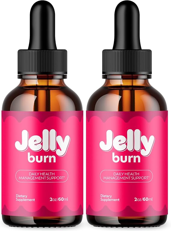 (2 Pack) Jelly Burn Drops, Official Jelly Burn Supplement (60 Servings)