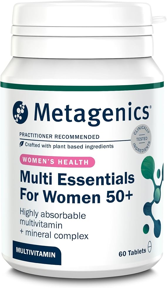 Metagenics Multi Essentials for Women 50+, 28 Vitamins & Minerals, 60 Tabs