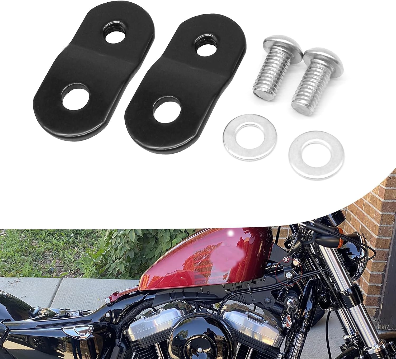Gas Tank Lift Riser Kits for Harley Softails 1999 2007 Tourings Dyna Sportster Nightster Vs Iron XL883 1200 48 72(28mm)