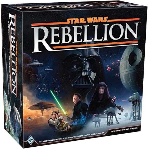Asmodee Star Wars: Rebellion Board Game - Epic Galactic Empire vs Rebel Alliance Conflict, Tabletop Miniatures Strategy Game for Adults, Ages 14+, 2-4 Players, 3 Hour Playtime