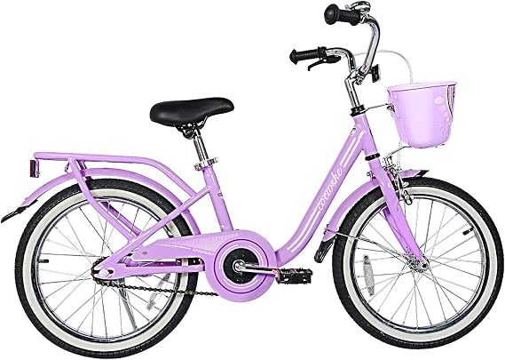 Kid's Bike Bicycles Steel Frame, Toddler Children Girls Bicycle 14-16-18-20 Inch with Training Wheel for 3-12 Years Old