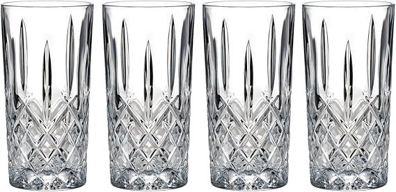 Marquis by Waterford Markham Highball Glasses, Set of 4, 13 oz, Cocktail Glasses