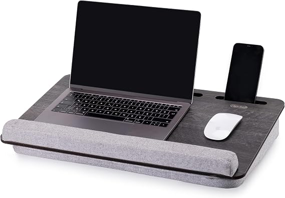 Vigo Wood-LS025 Minderli Laptop Sehpası (Antik Gri)