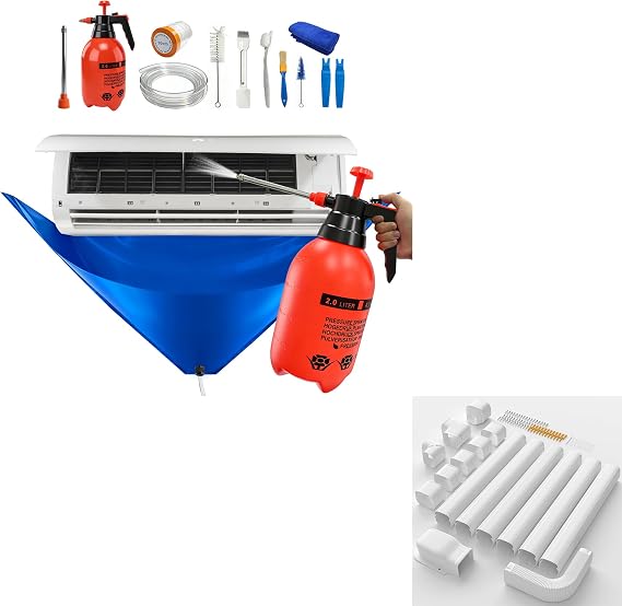 13PCS Mini Split Cleaning Kit & 3'' 22.5 Ft Mini Split Line Set Cover