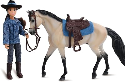 Breyer Horses Freedom Series Western Horse and Rider | Doll and Horse Toy | 9.75 x 7 | 1:12 Scale | Model #61155